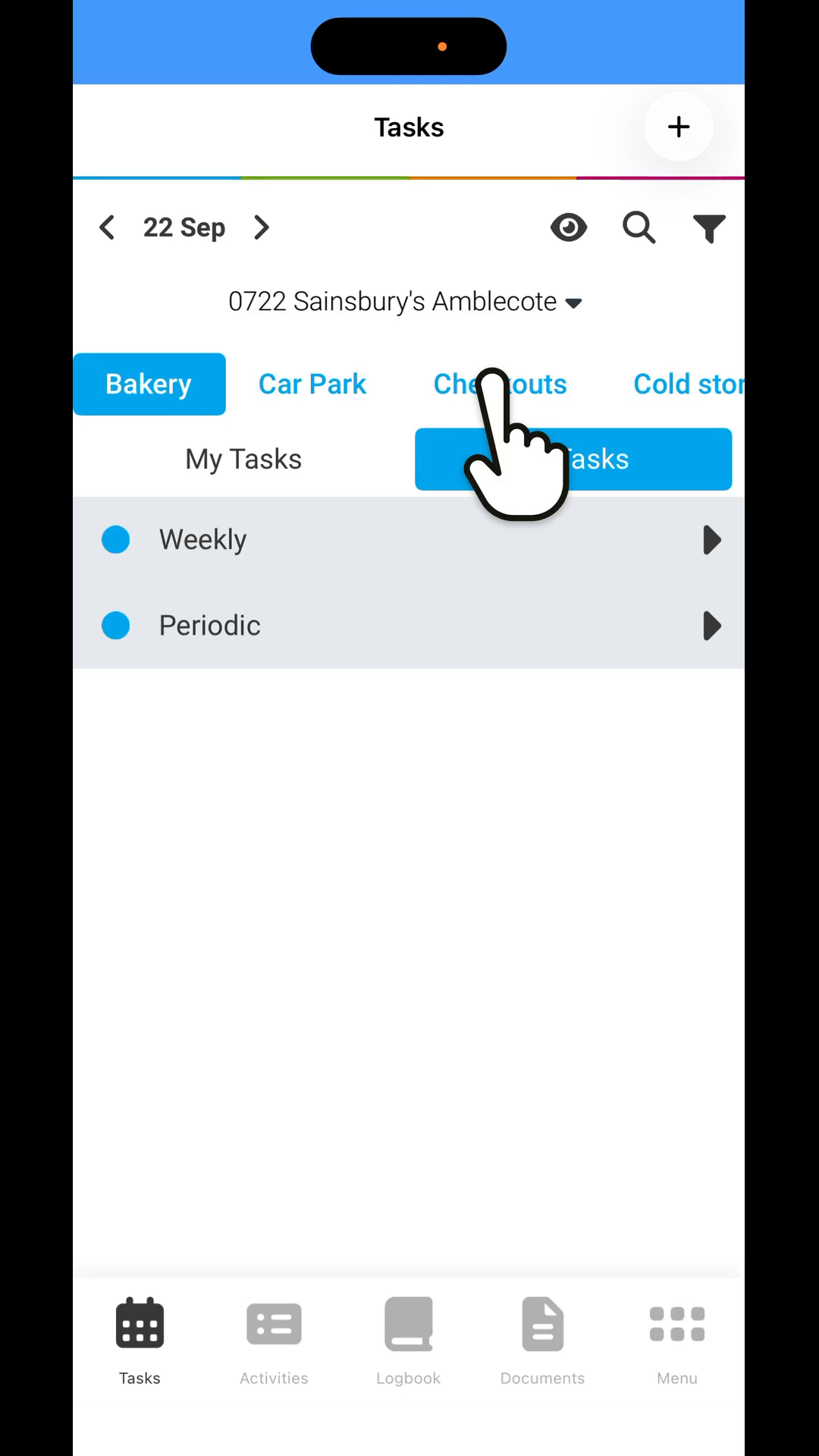 Step 1: Select you department