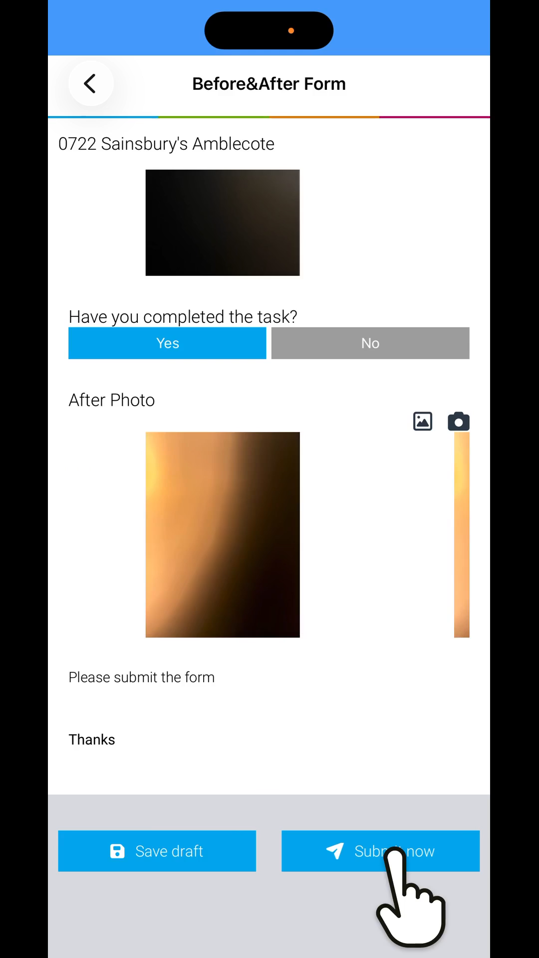 Step 10: Press submit 