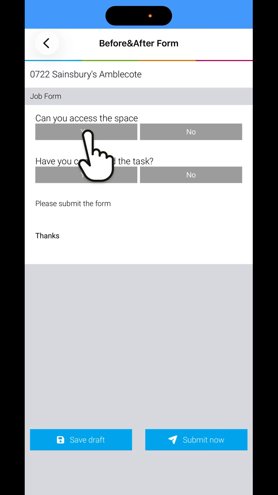 Step 5: Select yes 